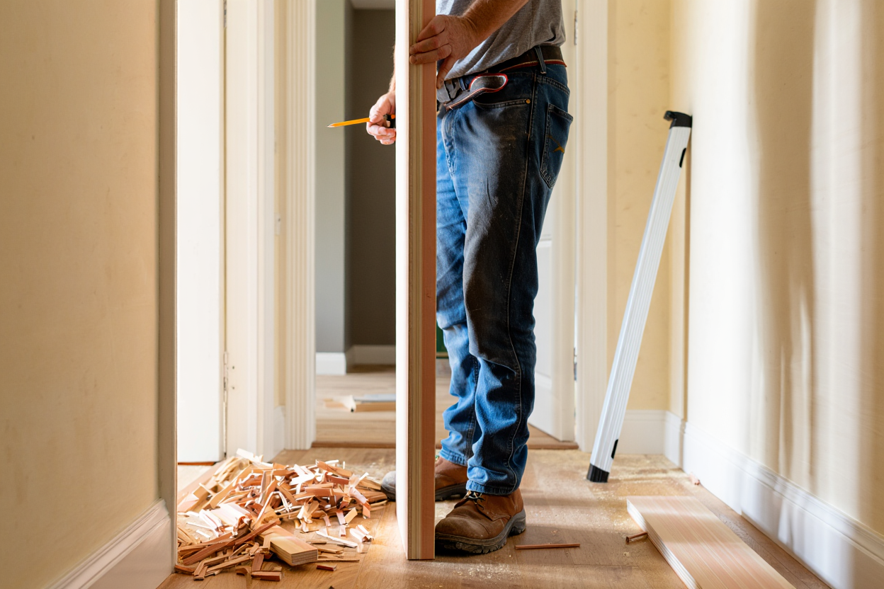 Betrouwbare vakman aan het werk